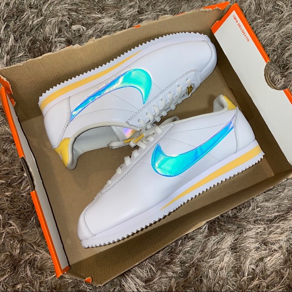 nike cortez iridescent